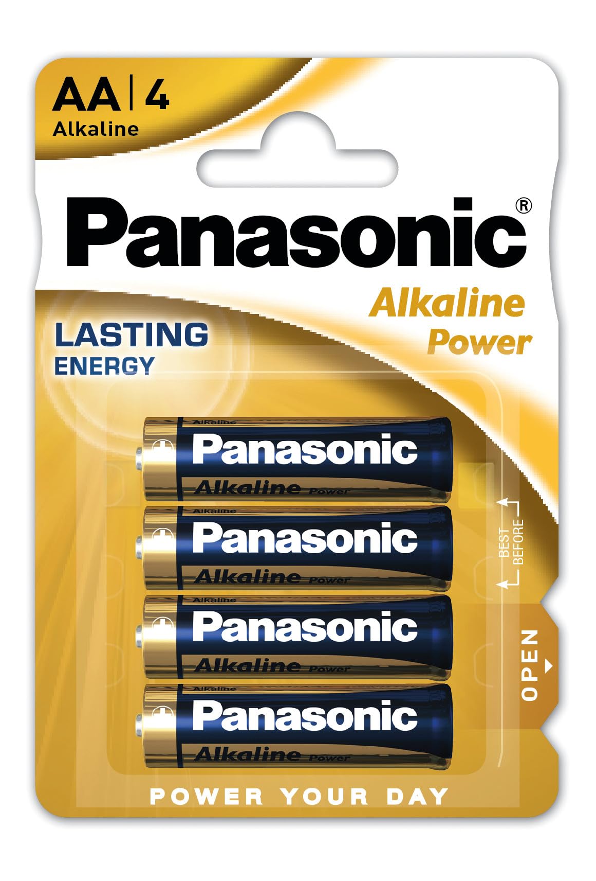 Piles Panasonic AA LR06 1,5 V Alkaline Pack de 4